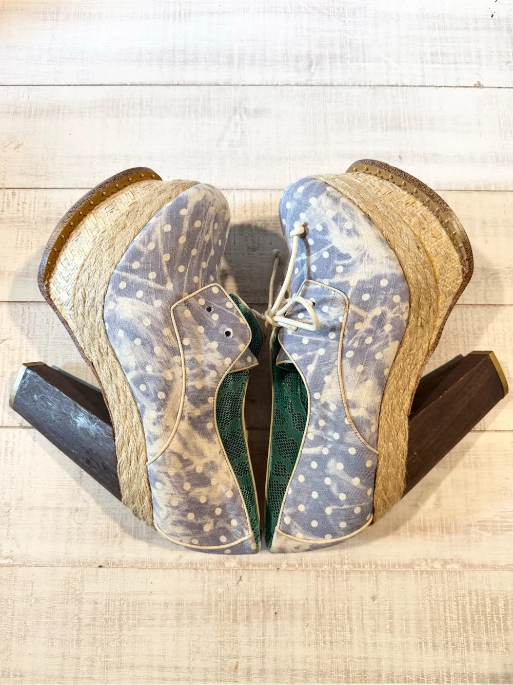 Irregular Choice Dan Sullivan Platform Lace Up Chunky Heel Size 41 Whimsical